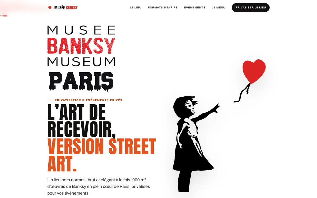Site réalisé : Musée Banksy